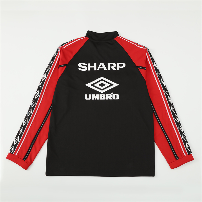 Manchester United Black Long Sleeve Training Jersey 1998 1999 - Image 5
