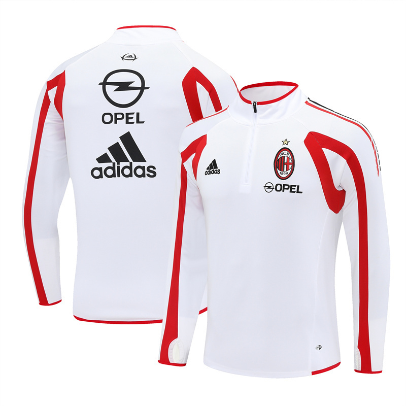 AC Milan White Long Sleeve Training Jersey 2005 2006