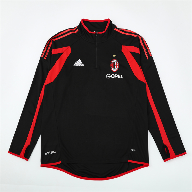 AC Milan Black Long Sleeve Training Jersey 2005 2006 - Image 4