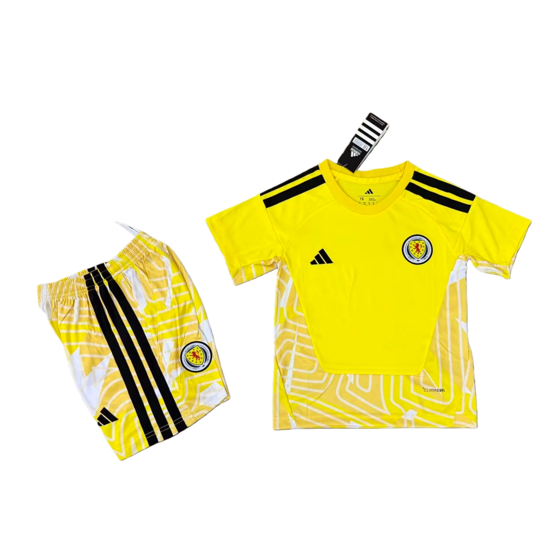 Scotland Yellow GK kid Kit 2026 World Cup (Jersey and Short)