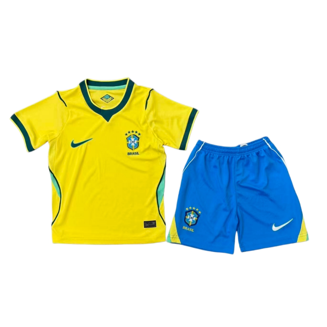 Brazil Home kid Kit - World Cup 2026 (Jersey and Short)
