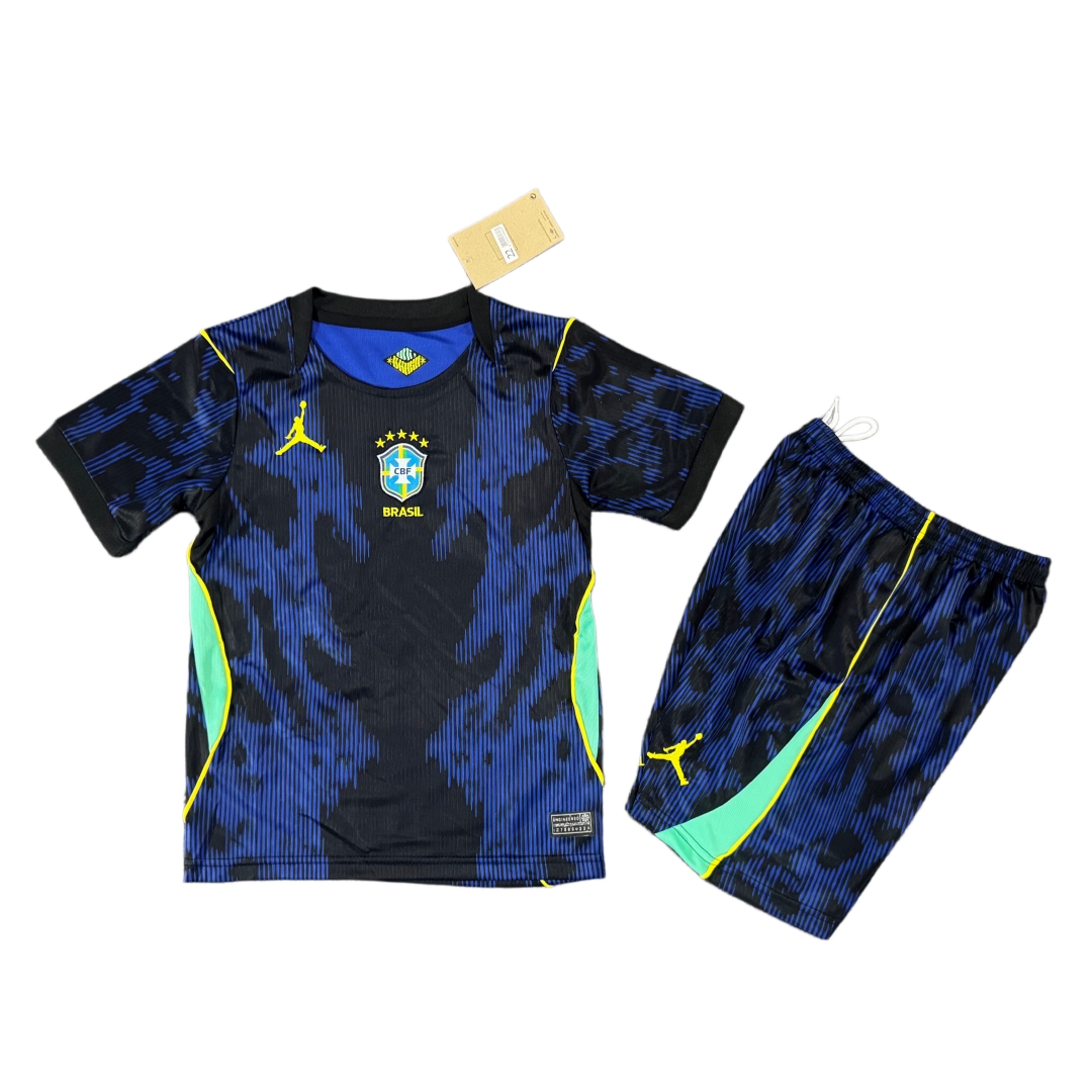 Brazil Away kid Kit - World Cup 2026 (Jersey and Short)