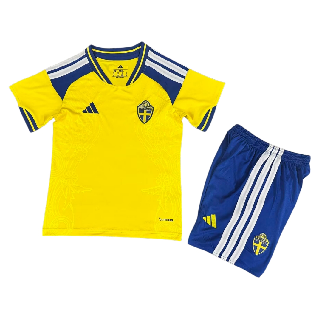 Sweden Home kid Kit - World Cup 2026(Jersey and Short)