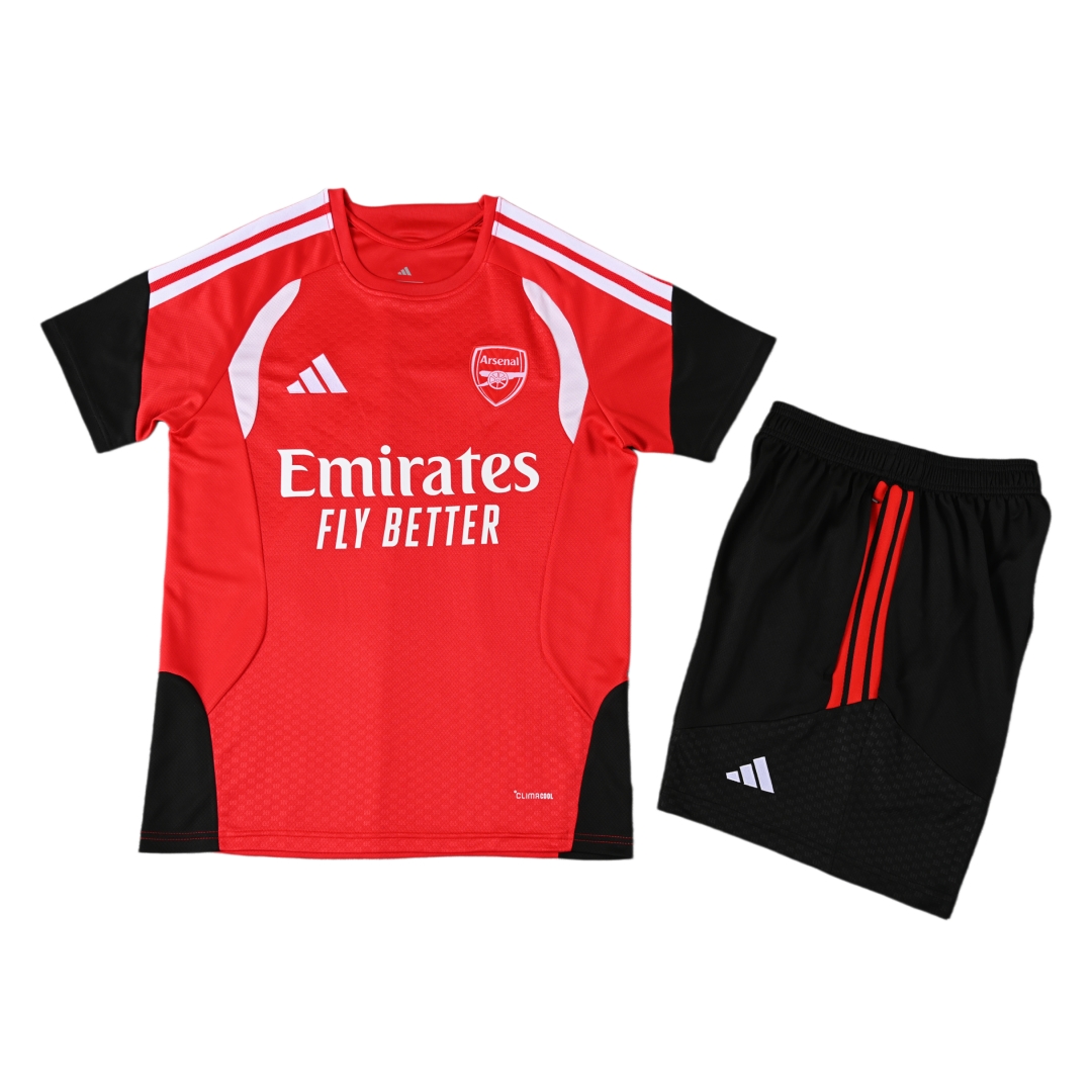 Arsenal Red Short Sleeve Training Suit 2627 - Image 3