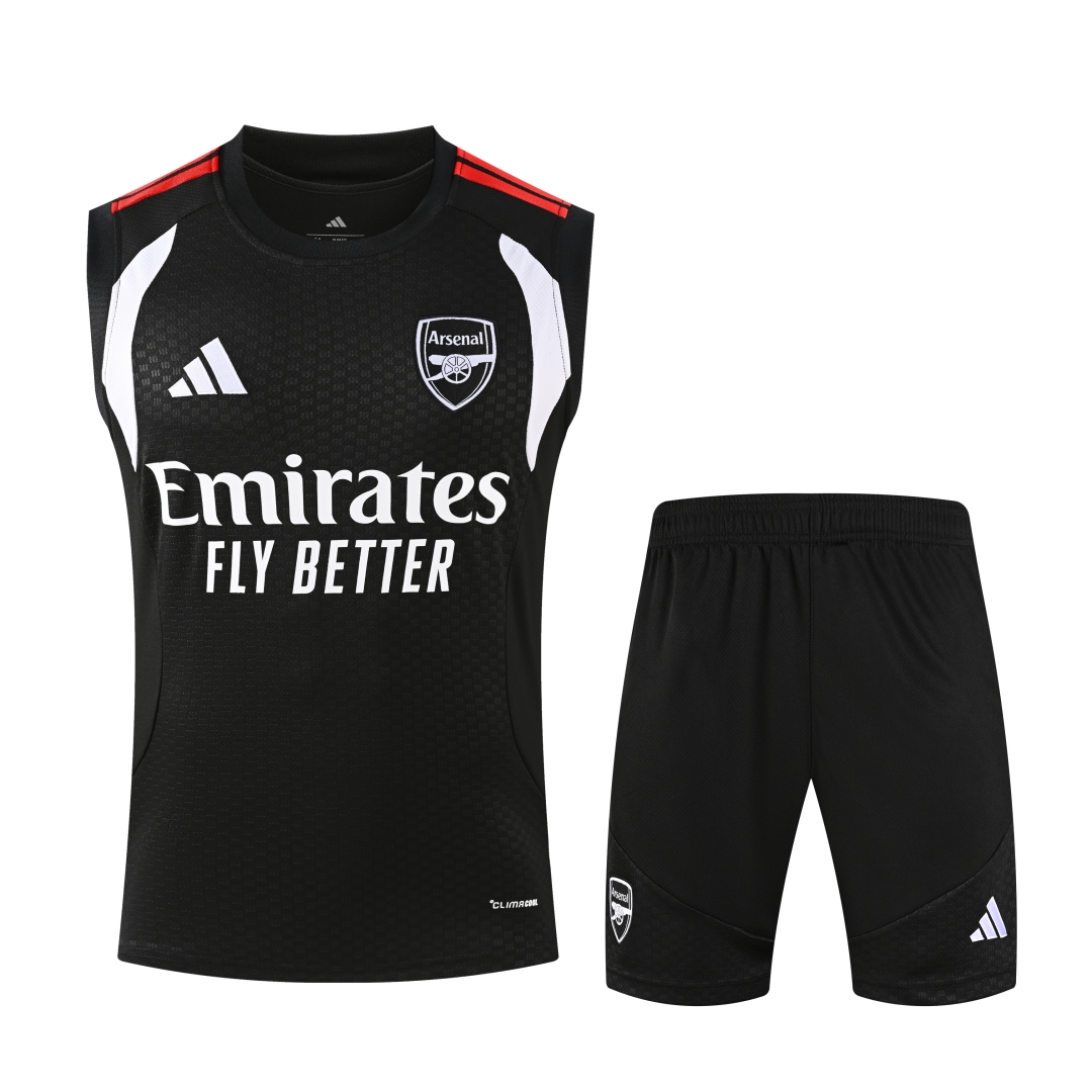 Arsenal Black Sleeveless Training Suit 2627