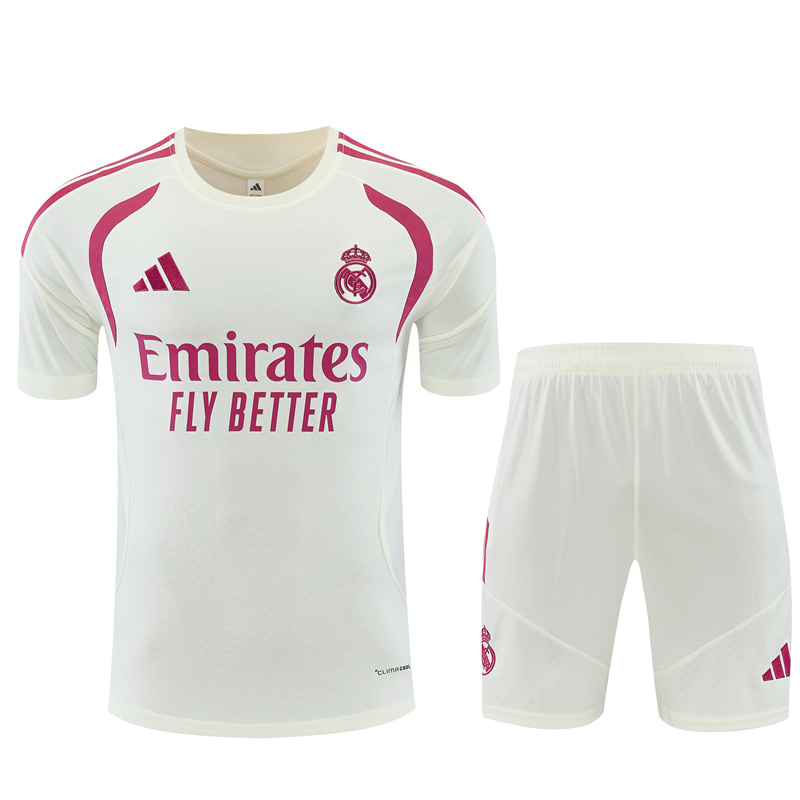 Real Madrid Yellow Short Sleeve Training Suit 2627