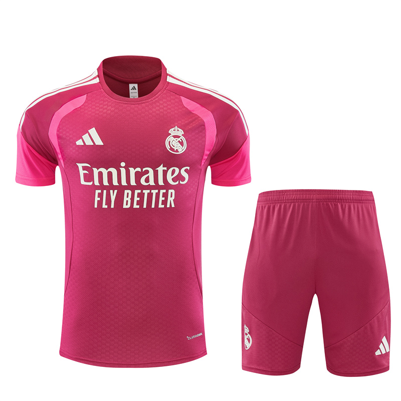 Real Madrid Rose Short Sleeve Training Suit 2627