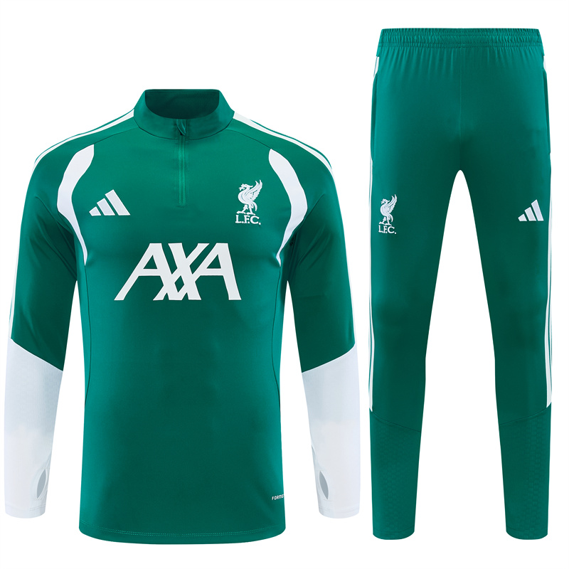 Liverpool Green Long Sleeve Tracksuit 2627