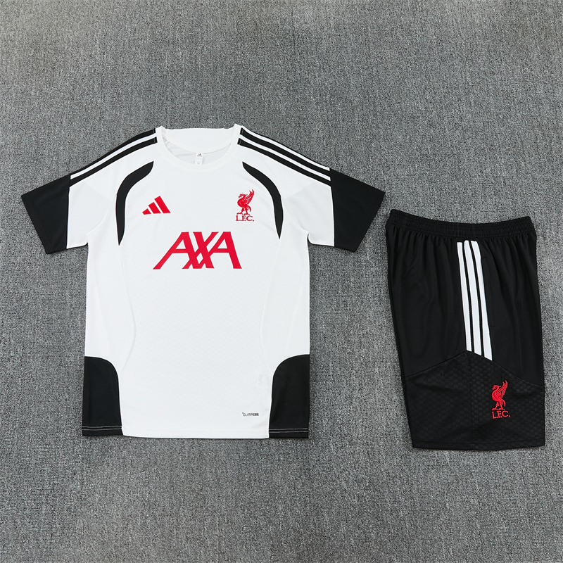 Liverpool White Short Sleeve Training Suit 2627 - Image 3