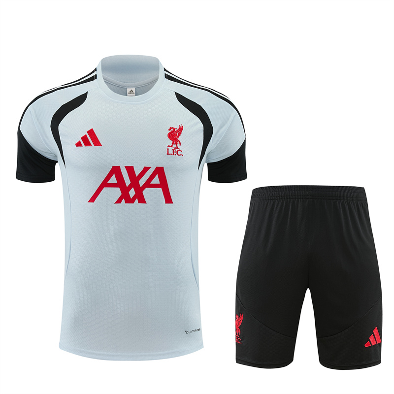 Liverpool Gray Short Sleeve Training Suit 2627