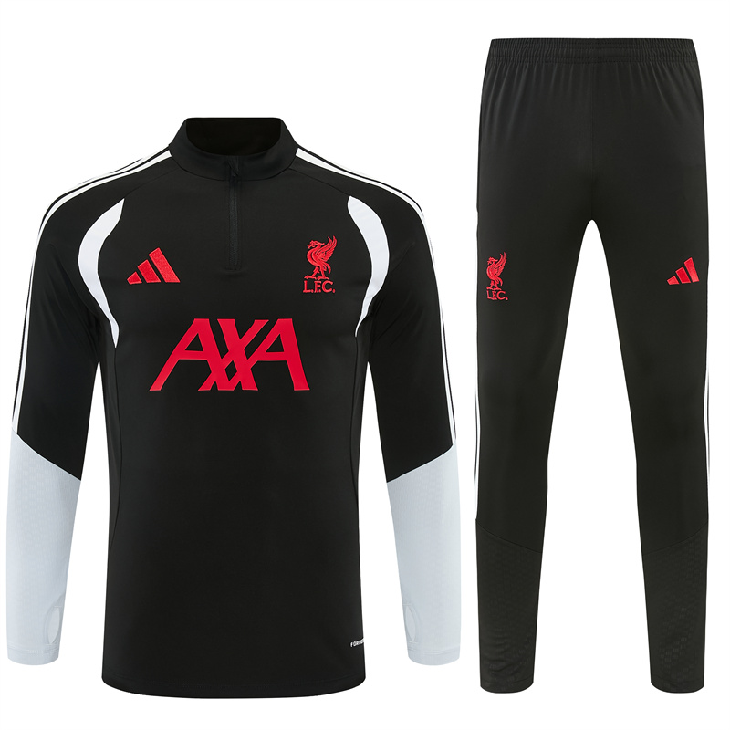 Liverpool Black Long Sleeve Tracksuit 2627