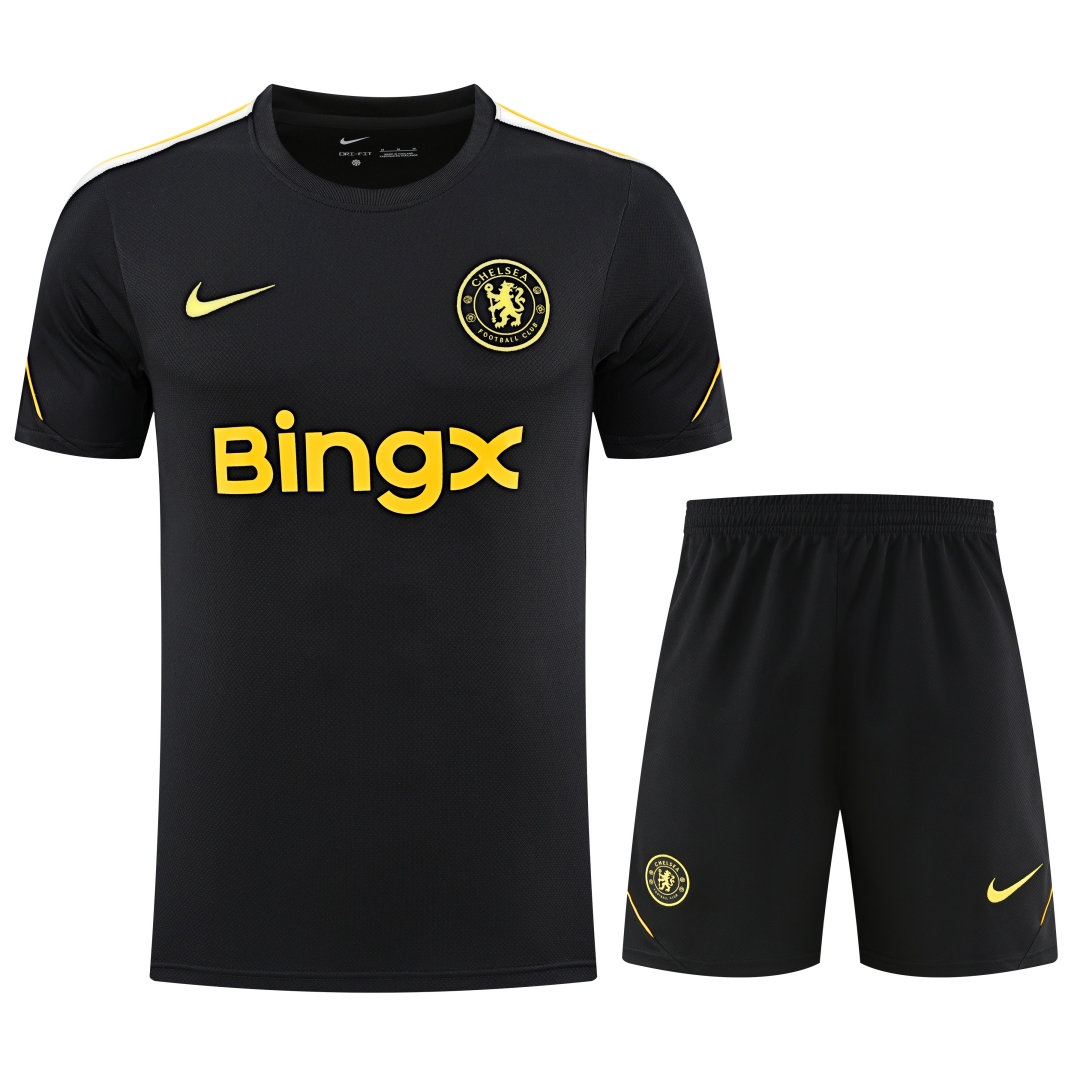 Chelsea Black Short Sleeve Training Suit 2627
