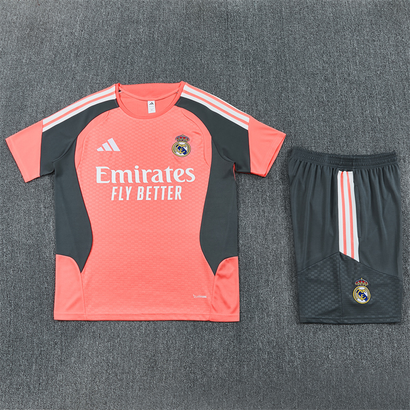 Real Madrid Orange Short Sleeve Training Suit 2627 - Image 3